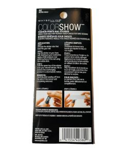 Maybelline Color Show Fashion Prints Mirror Nail Stickers #20 Aztec Gold - Suthern Picker