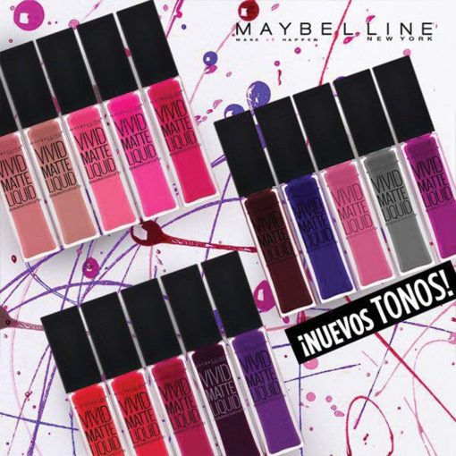 Maybelline NY Color Sensational Vivid Matte Liquid Lipstick Twisted Tulip #12 - Suthern Picker