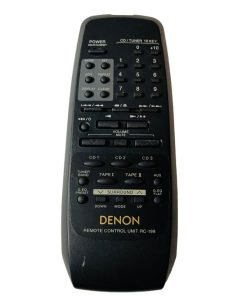 Denon RC-199 Genuine CD Tuner Remote Control Tested Works NO BACK - Suthern Picker