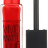 Maybelline Color Sensational Vivid Matte Liquid Lipstick #35 Rebel Red - Suthern Picker