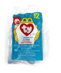 McDonald's Ty Peanut #12 Beanie Baby Elephant 1998 New In Package - Suthern Picker