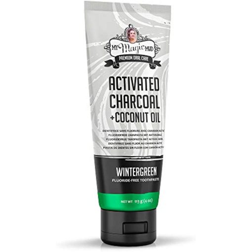 My Magic Mud Charcoal Teeth Whitening Toothpaste Organic Wintergreen 1-Pack 4oz - Suthern Picker