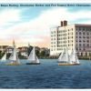 Championship Snipe Racing Charleston Harbor SC Sumter Hotel VTG Linen Postcard - Suthern Picker