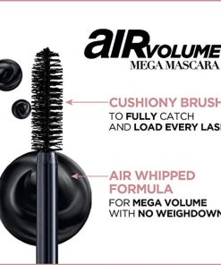 L'Oreal Paris Air Volume Mega Mascara Mega Vol Washable Black Brown 0.3 Oz - Suthern Picker