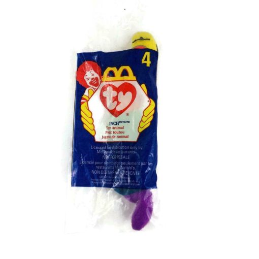 McDonald's Ty Inch #4 Beanie Baby Worm 1998 New In Package - Suthern Picker