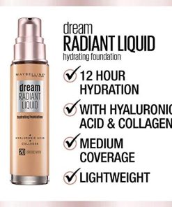 Maybelline Dream Radiant Liquid Medium Coverage Liquid Foundation 05 Vanilla - Suthern Picker
