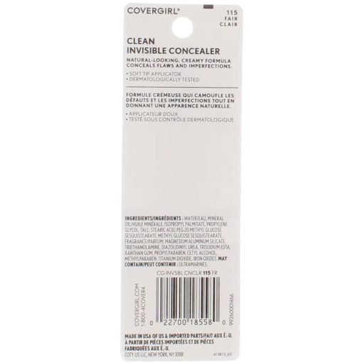 CoverGirl Invisible Concealer Clear Fair #115 0.32 oz - Suthern Picker