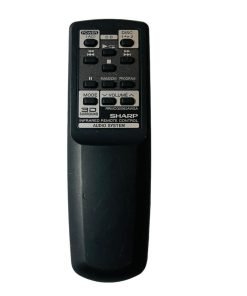 Sharp RRMCG0062AWSA Genuine Audio System Remote Control Tested Works NO BACK - Suthern Picker