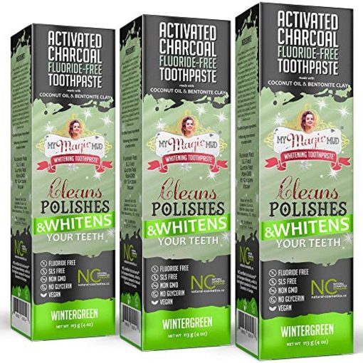 My Magic Mud Charcoal Teeth Whitening Toothpaste Organic Wintergreen 1-Pack 4oz - Suthern Picker