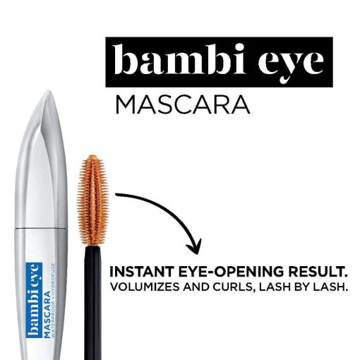 L'Oreal Bambi Eye Mascara Waterproof Hydrofuse #405 Blackest Black Eye Opening - Suthern Picker