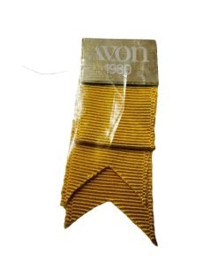 Vintage Avon 1980 Yellow Ribbon Pin Brooch NEW Sealed - Suthern Picker