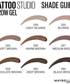 Maybelline TattooStudio Longwear Waterproof Eyebrow Gel Makeup Black Brown - Suthern Picker