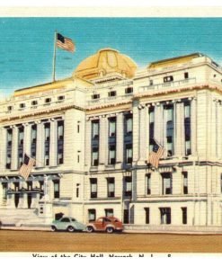 View Of The City Hall Newark New Jersey Vintage Postcard Linen Posted 1944 - Suthern Picker