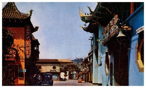 Chinatown Los Angeles California CA Vintage Chrome Kodachrome Postcard - Suthern Picker