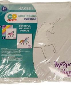 New Image Group Silhouette Canvas Painting Kit Unicorn 6 X 6 - Suthern Picker