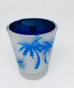 Destin Florida Collectible Shot Glass Frosted Blue Interior - Suthern Picker