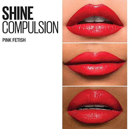 Maybellin Color Sensational Shine Compulsion Lipstick Makeup, Pink Fetish 085 1 - Suthern Picker