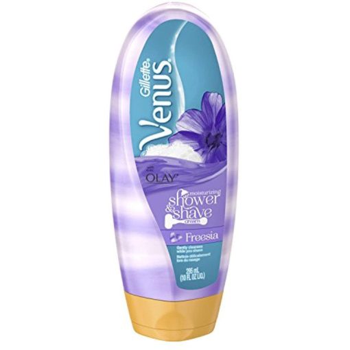 Gillette Venus with Olay Moisturizing Shower & Shave Cream Freesia 10 oz - Suthern Picker