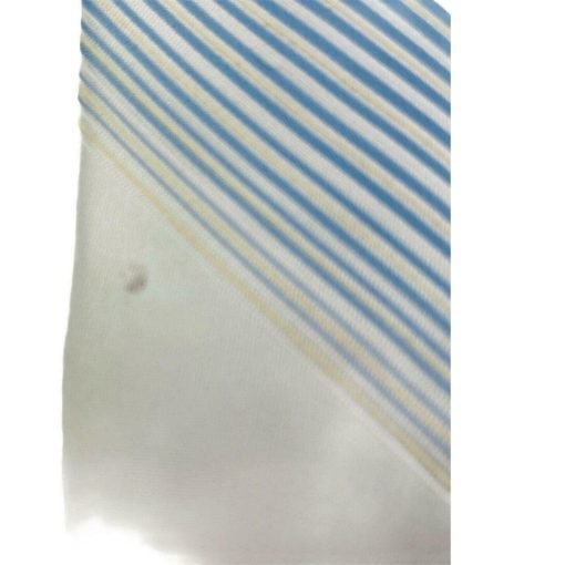 Austin Manor Men's Neck Tie Blue White Stripe Silk Polyester 45590 - Suthern Picker