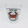 Bite Me Oak Island NC North Carolina Collectible Shot Glass Crab - Suthern Picker