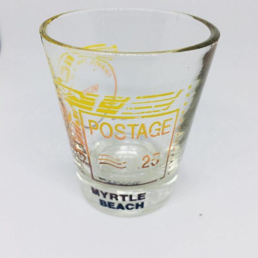 Myrtle Beach Collectible Shot Glass Travel The USA 95705 Postage.25 - Suthern Picker