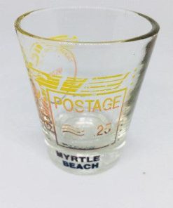 Myrtle Beach Collectible Shot Glass Travel The USA 95705 Postage.25 - Suthern Picker