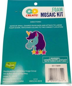 New Image Group Foam Mosaic Kit Unicorn Go Create Ages 8+ - Suthern Picker