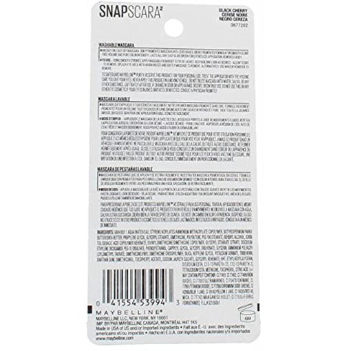 Maybelline New York Snapscara Washable Mascara, 320 Black Cherry - Suthern Picker