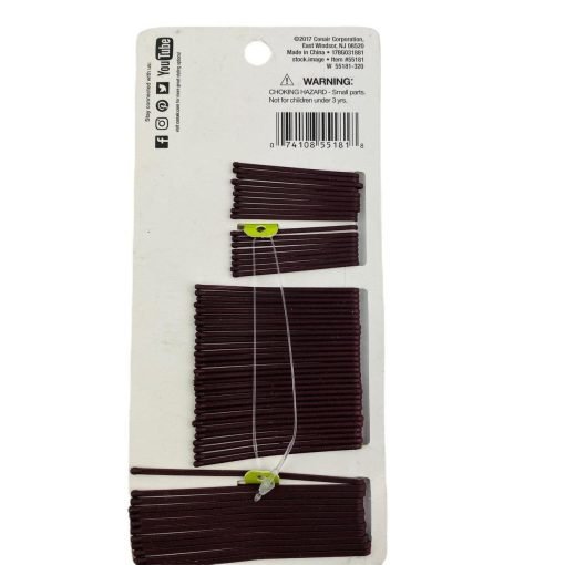 Conair Brown Soft Touch Bobby Pins 60 Pack Multi Sizes 55181 - Suthern Picker