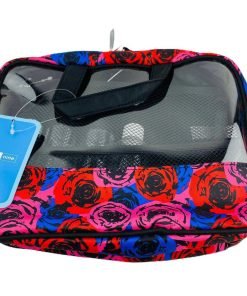 Nine To Nine Colorful Floral Toiletry Travel Bag Organizer With 3 Travel Bottles - Suthern Picker