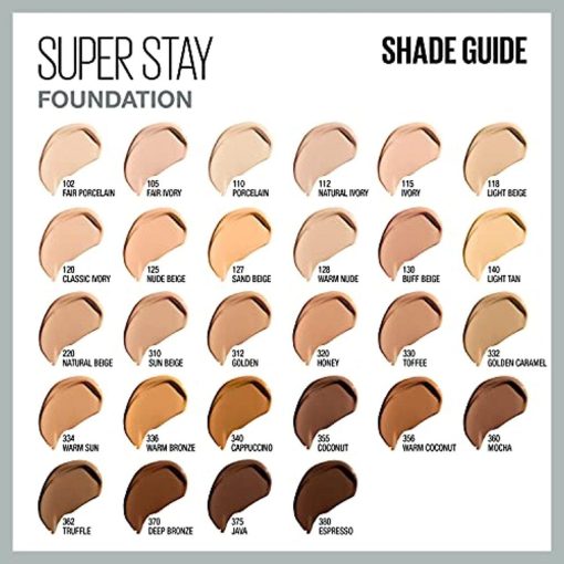 Maybelline Super Stay Full Coverage Liquid Foundation Makeup Truffle 1 Fl Oz 362 - Suthern Picker