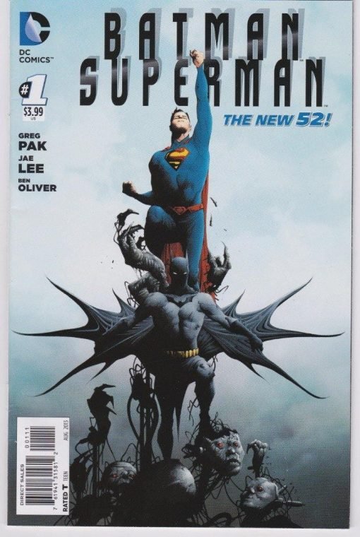 Batman Superman The New 52 Comic Book #1 August 2013 DC Comics - Suthern Picker