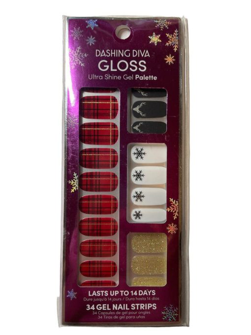 Dashing Diva Gloss Ultra Shine Gel Palette Nail Strips Christmas Holiday 34 Ct 1 - Suthern Picker