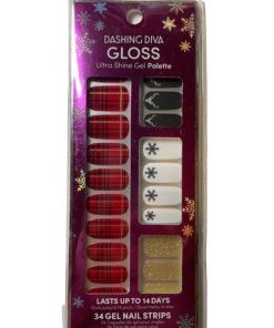 Dashing Diva Gloss Ultra Shine Gel Palette Nail Strips Christmas Holiday 34 Ct 1 - Suthern Picker