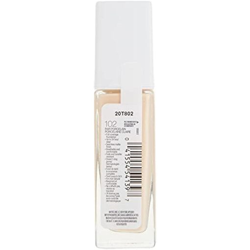 Maybelline Super Stay Full Coverage Liquid Foundation Makeup Fair Porcelain 102 - Suthern Picker