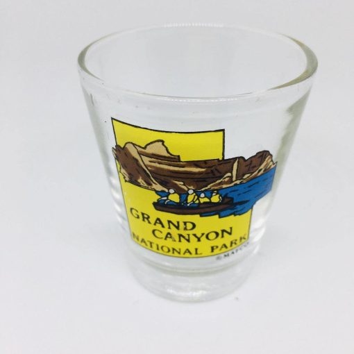 Grand Canyon National Park Collectible Shot Glass Yellow Rafting Arizona - Suthern Picker