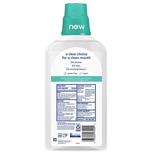 Colgate Zero Alcohol Free Mouthwash with CPC Natural Cool Peppermint 17.4 oz - Suthern Picker