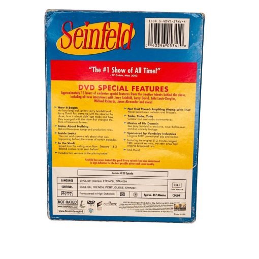 Seinfeld Seasons 1 & 2 DVD 2004 4-Disc Set Jason Alexander Michael Richards - Suthern Picker