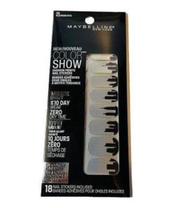 Maybelline Color Show Fashion Prints Mirror Nail Stickers #70 Platinum NYC - Suthern Picker