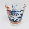 Mississippi Gulf Coast Collectible Shot Glass Sail Boat Dolphins - Suthern Picker