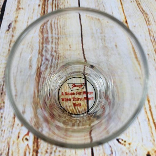Jacuzzi Vintage Collector Glass With Logo Slogan On Bottom 5 Inch Tall 1 - Suthern Picker