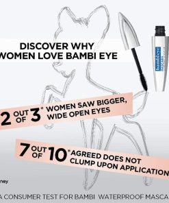 L'Oreal Bambi Eye Mascara Waterproof Hydrofuse #405 Blackest Black Eye Opening - Suthern Picker