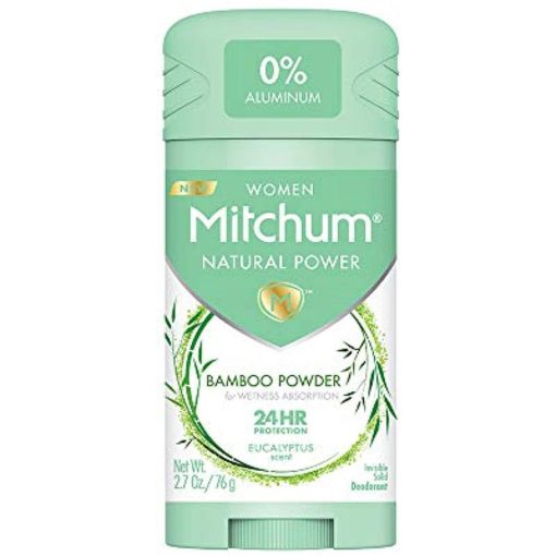 Mitchum Women Natural Powder Bamboo Powder Solid Deodorant Eucalyptus Scent 2.7oz - Suthern Picker