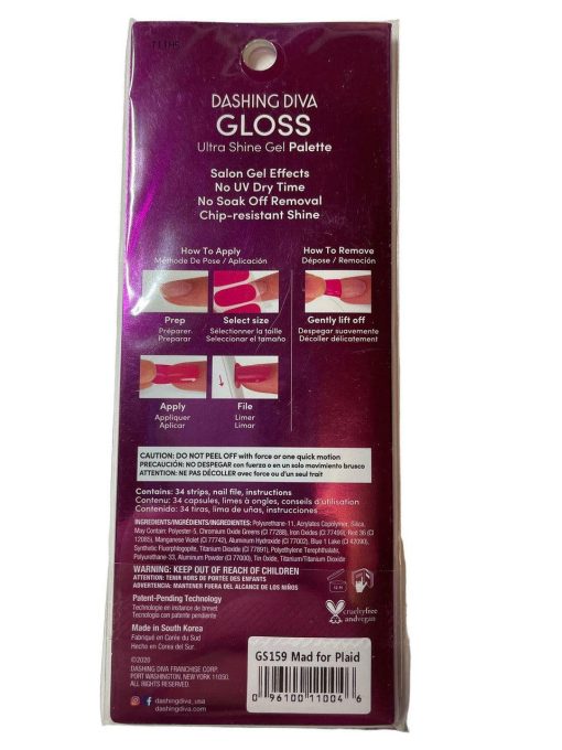 Dashing Diva Gloss Ultra Shine Gel Palette Nail Strips Christmas Holiday 34 Ct 1 - Suthern Picker