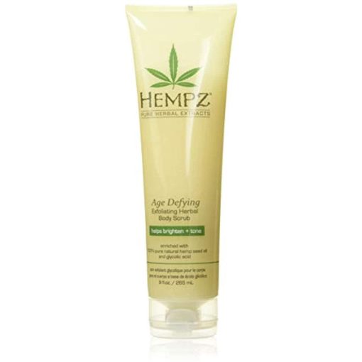 Hempz Age Defying Herbal Body Scrub Off White Vanilla/Musk 9 Fluid Ounce - Suthern Picker