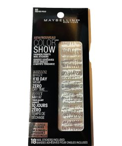 Maybelline Color Show Fashion Prints Mirror Nail Stickers #10 Golden Distress - Suthern Picker