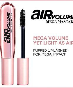 L'Oreal Paris Air Volume Mega Mascara Mega Vol Washable Black Brown 0.3 Oz - Suthern Picker