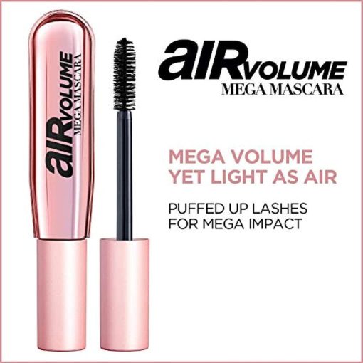 L'Oreal Paris Air Volume Mega Mascara Mega Vol Washable Black Brown 0.3 Oz - Suthern Picker