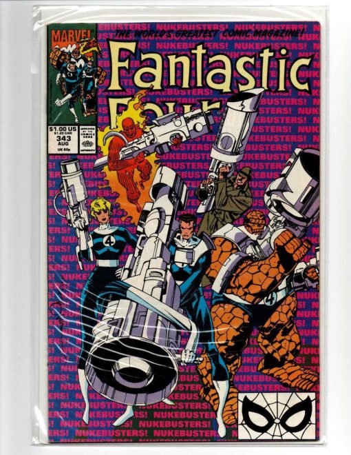 Fantastic Four #343 August 1990 Marvel Comics Comic Book Simonson Oakley Torch - Suthern Picker