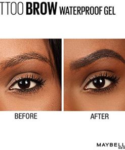 Maybelline TattooStudio Longwear Waterproof Eyebrow Gel Makeup Black Brown - Suthern Picker